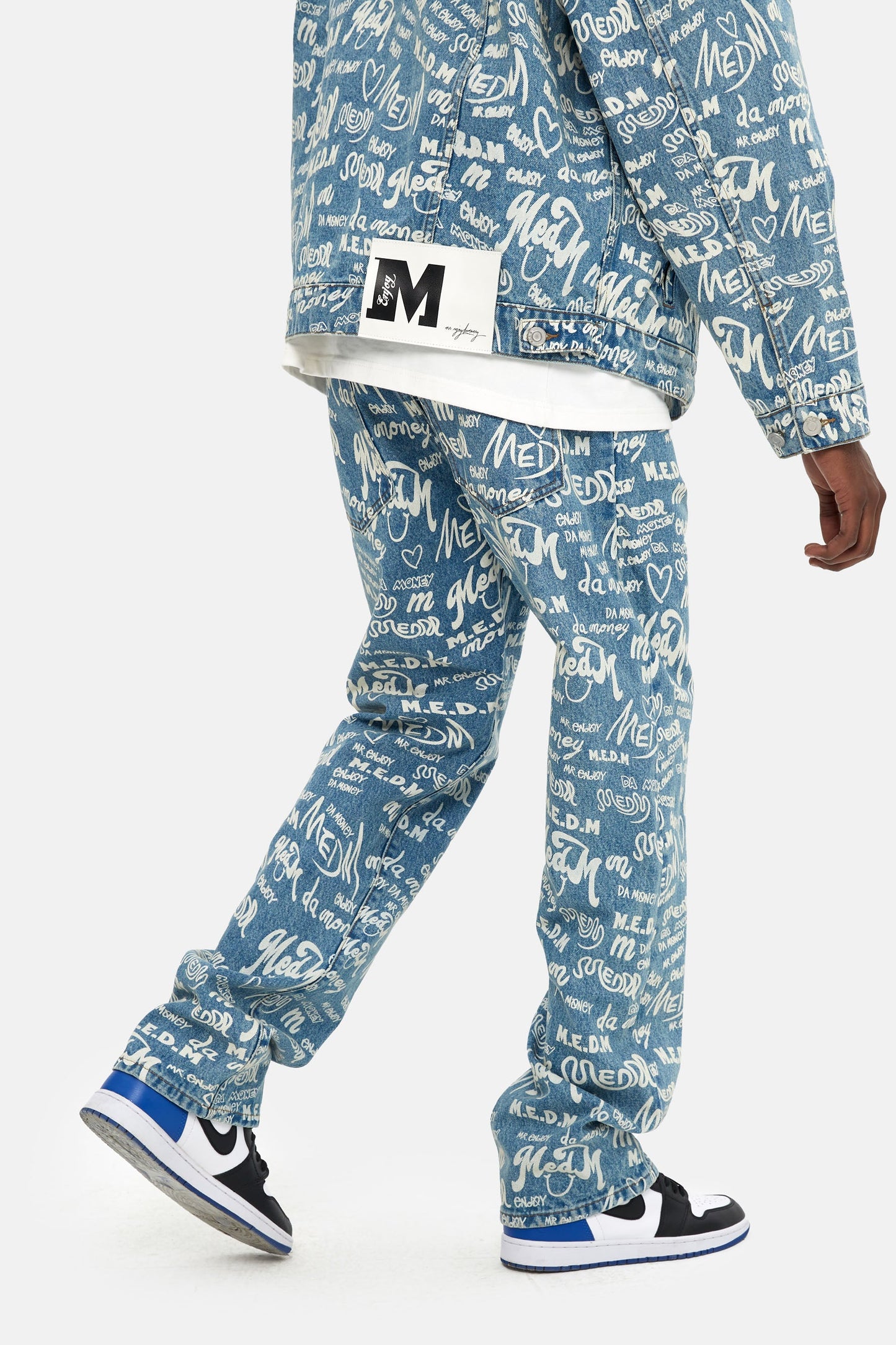 MEDM パターンプリント デニムパンツ