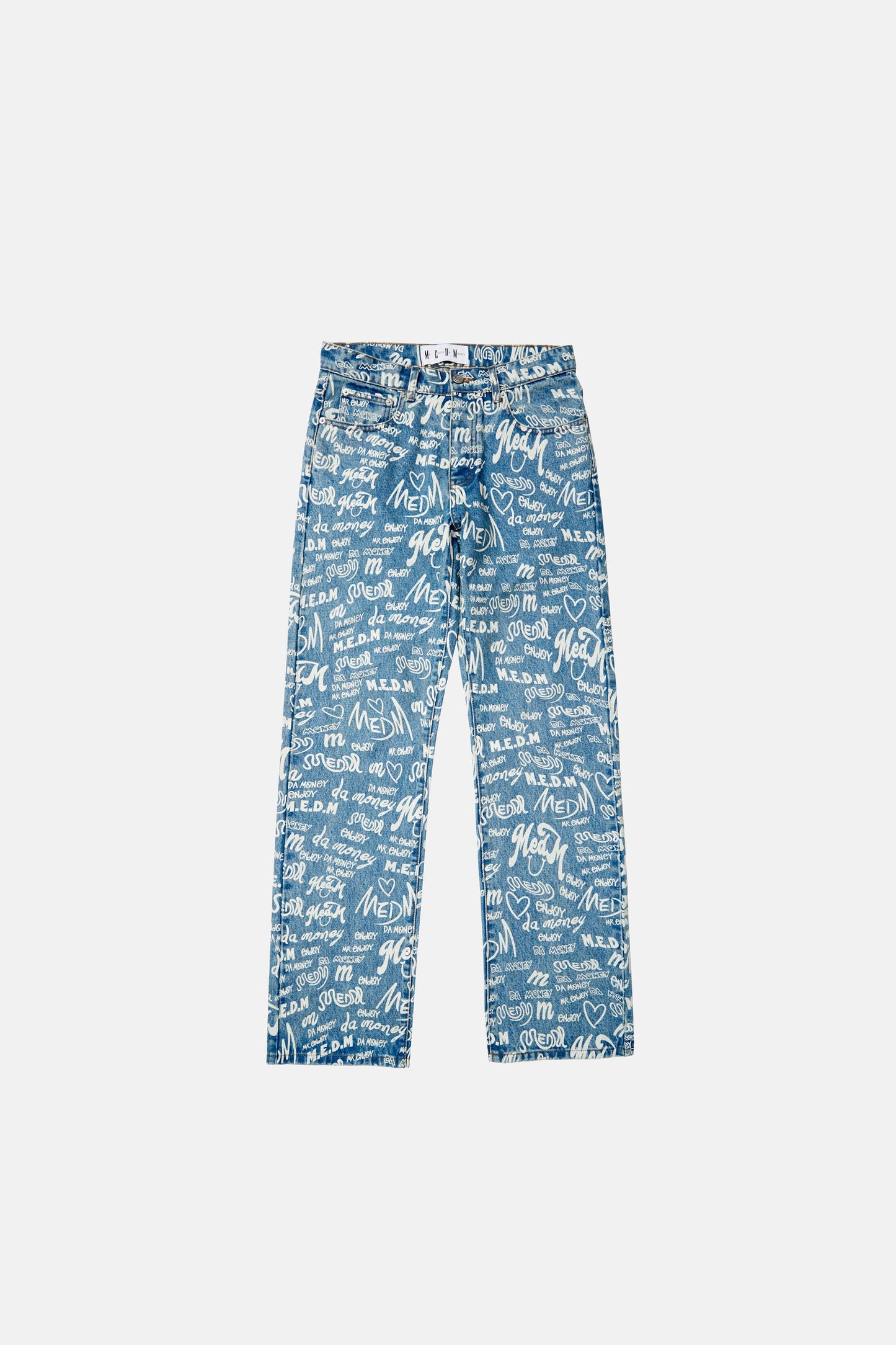 MEDM パターンプリント デニムパンツ