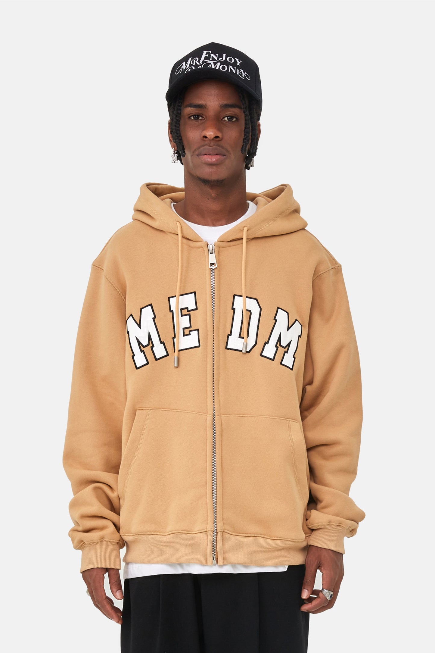 MEDM 스네이크 가죽 로고 후디