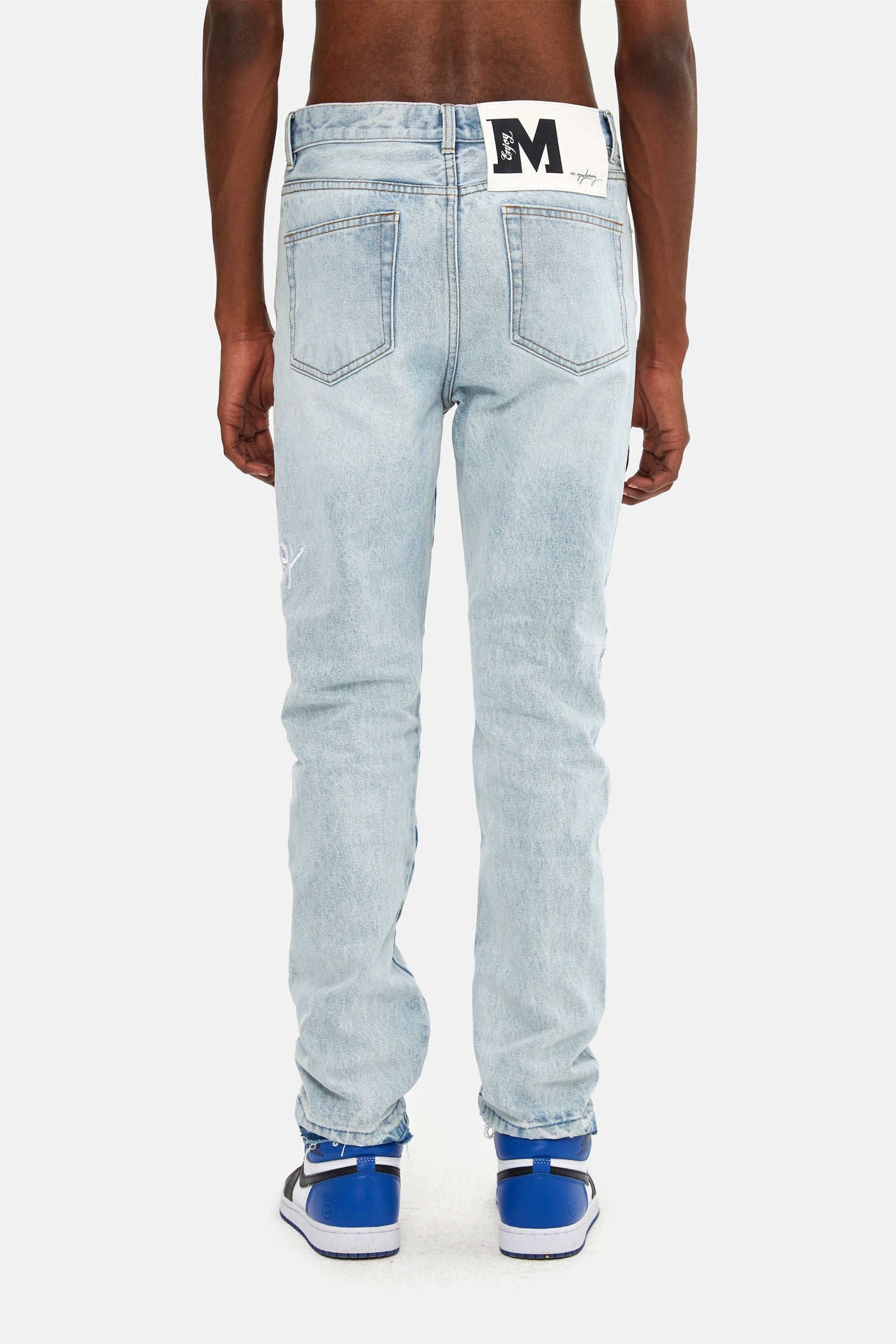 MEDM 刺繍デニムパンツ