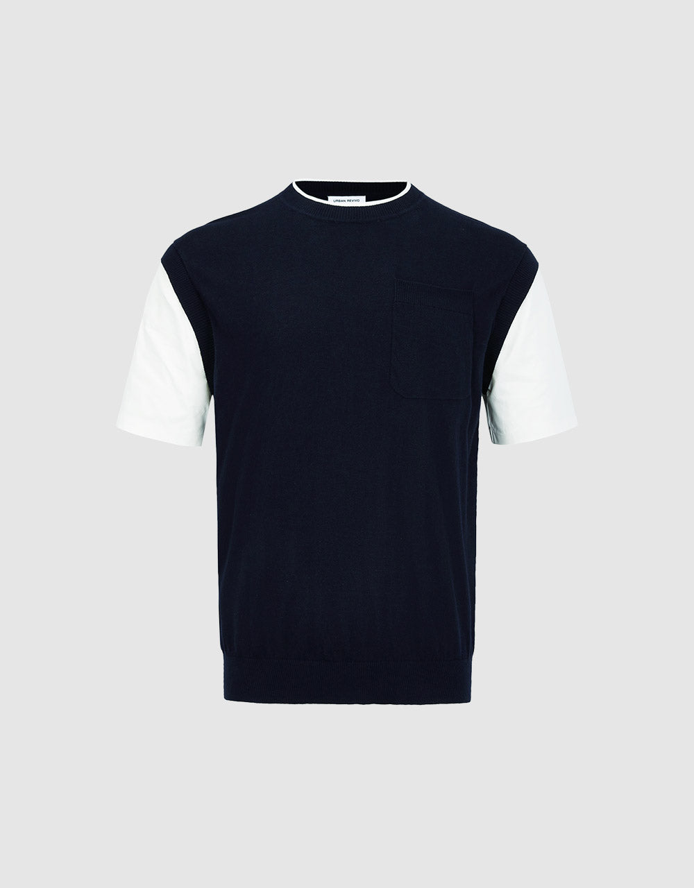 Spliced Knitted Tee