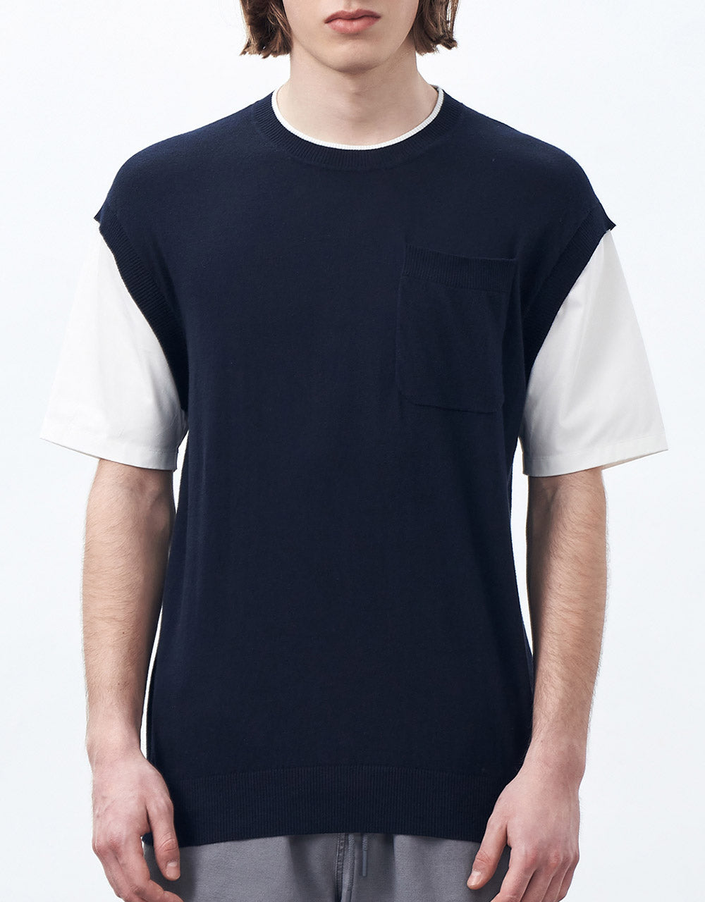 Spliced Knitted Tee