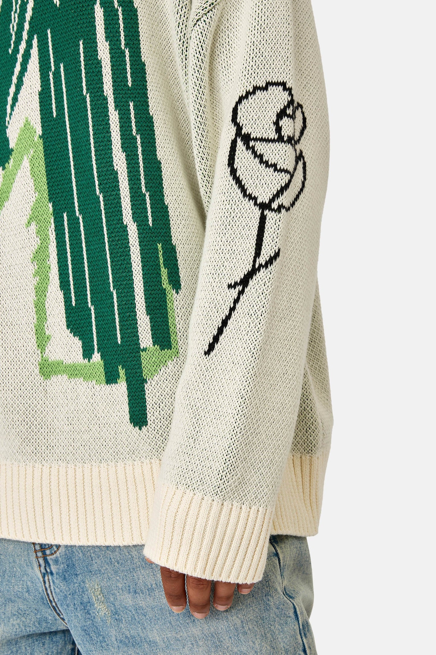 MEDM 페인트 레터 스웨터