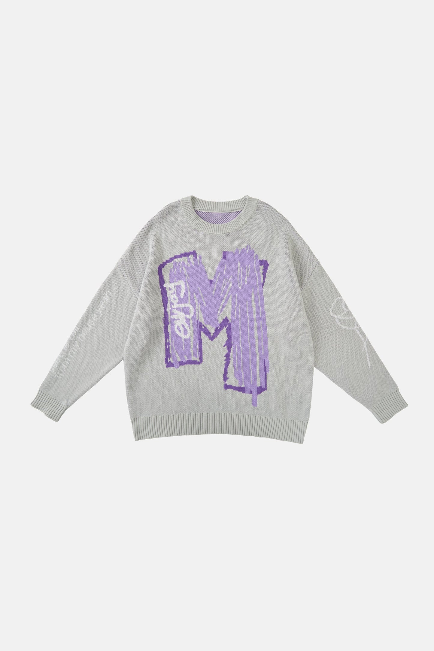 MEDM 페인트 레터 스웨터