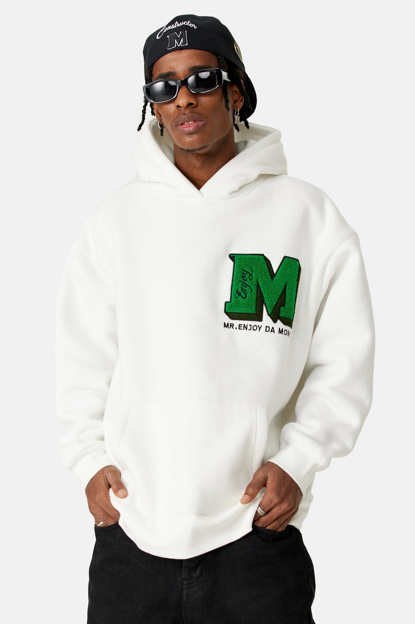 MEDM 자수 로고 후디