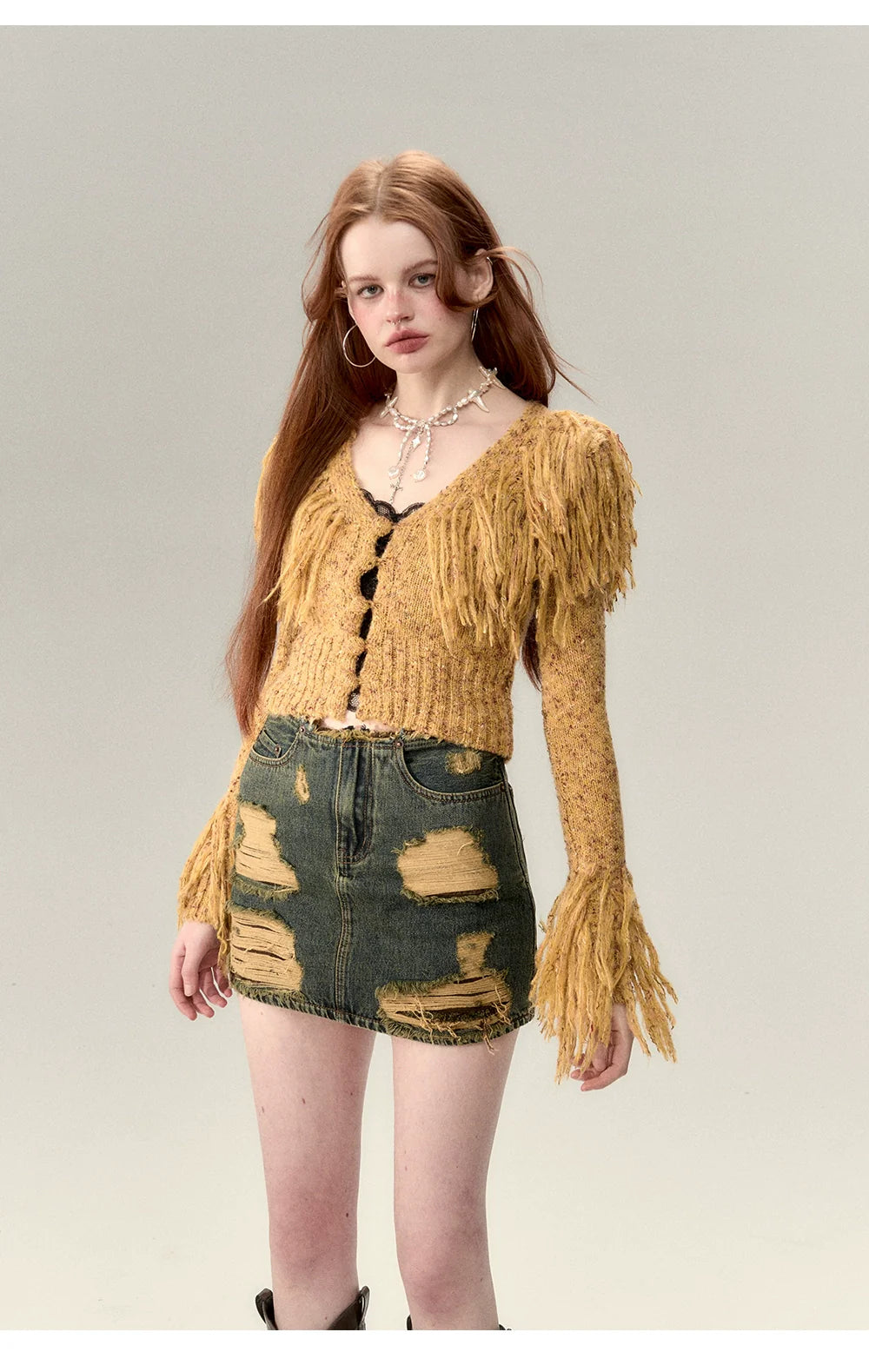 Fringe Knit Sweater