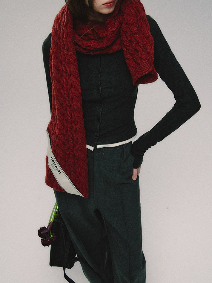 Twist Knitted Muffler