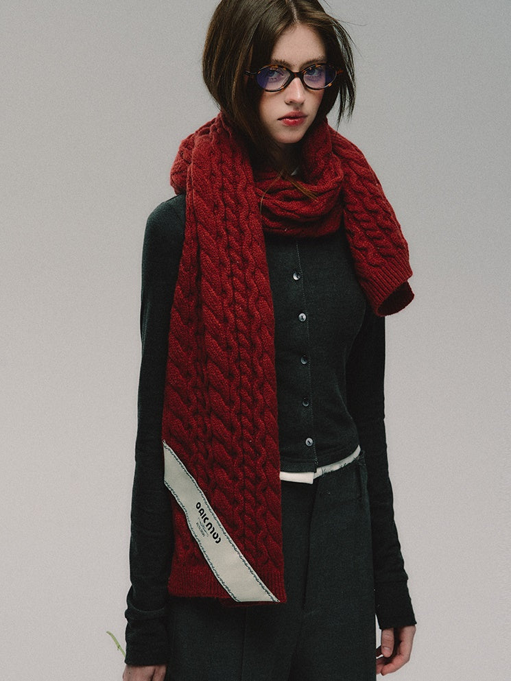 Twist Knitted Muffler