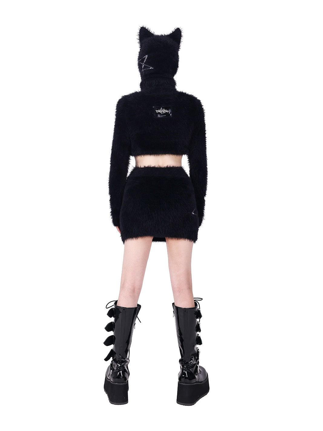 Pentagram Slim Short Knitted & Skirt