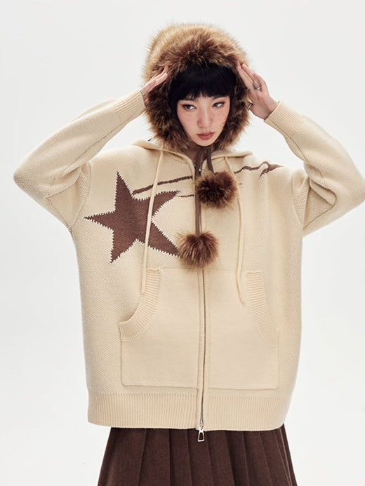 Star Hooded Sweater