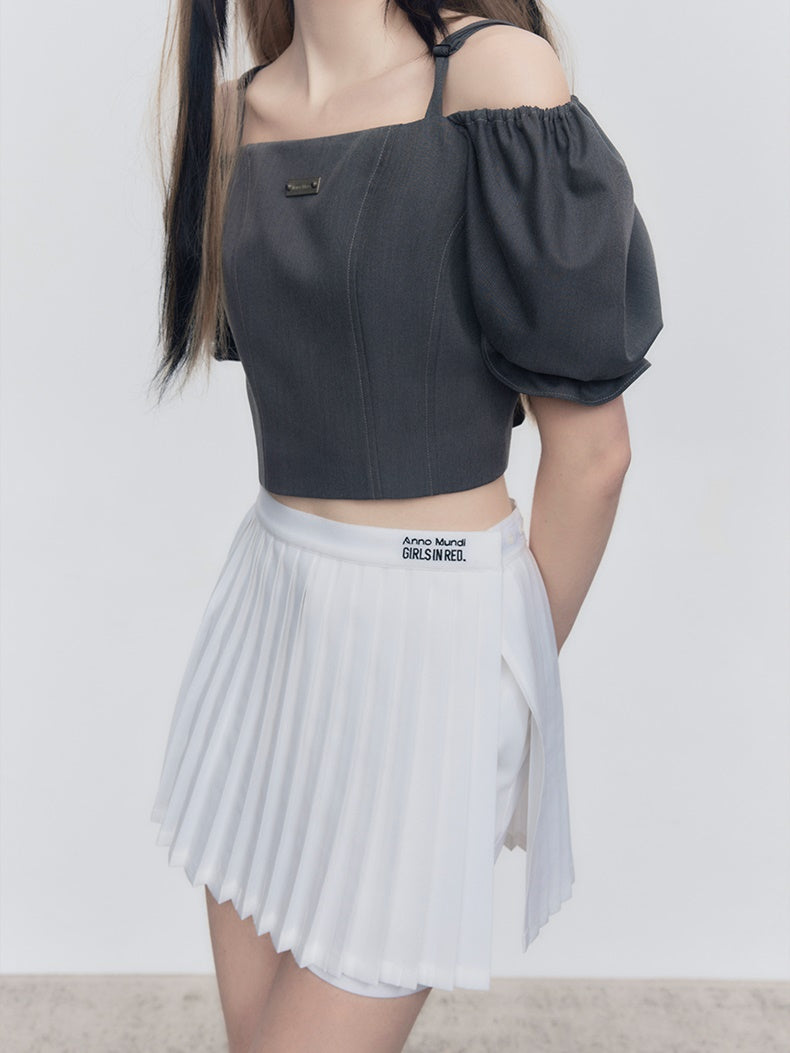 Anti-wrinkle Detachable Skirt Pants