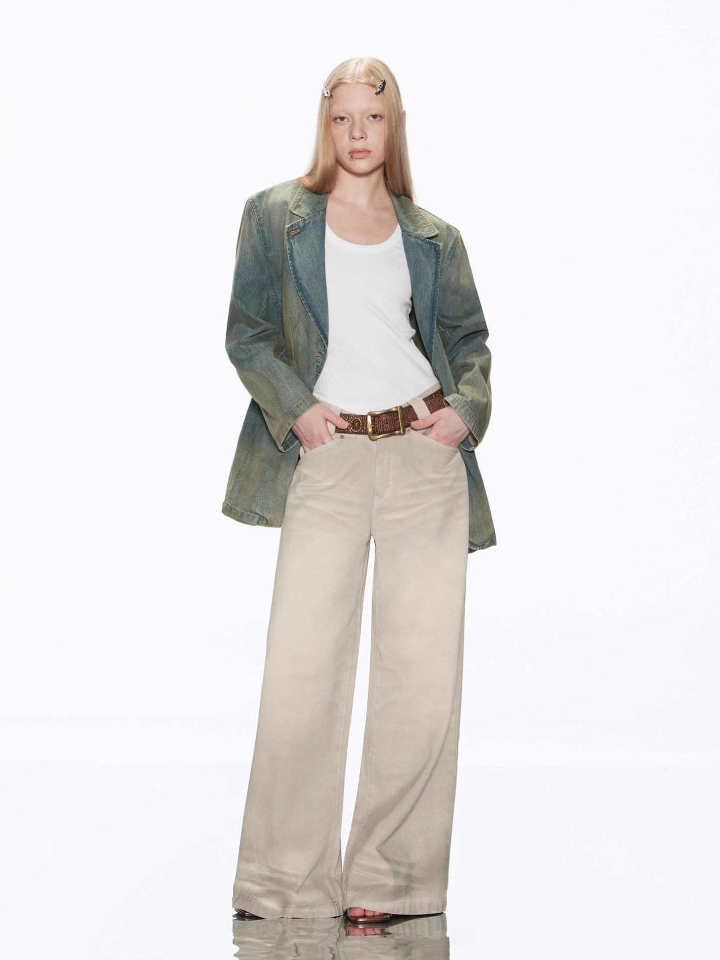 Low-Rise Wide-Leg Jeans RUN0009