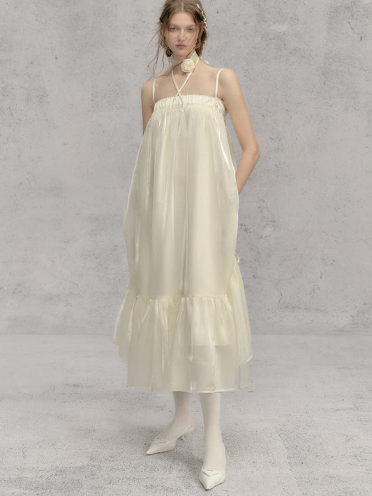 2way Strap Gauze Dress