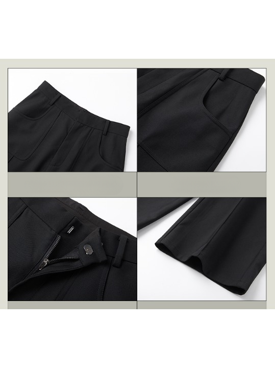 Simple Straight Suit Pants