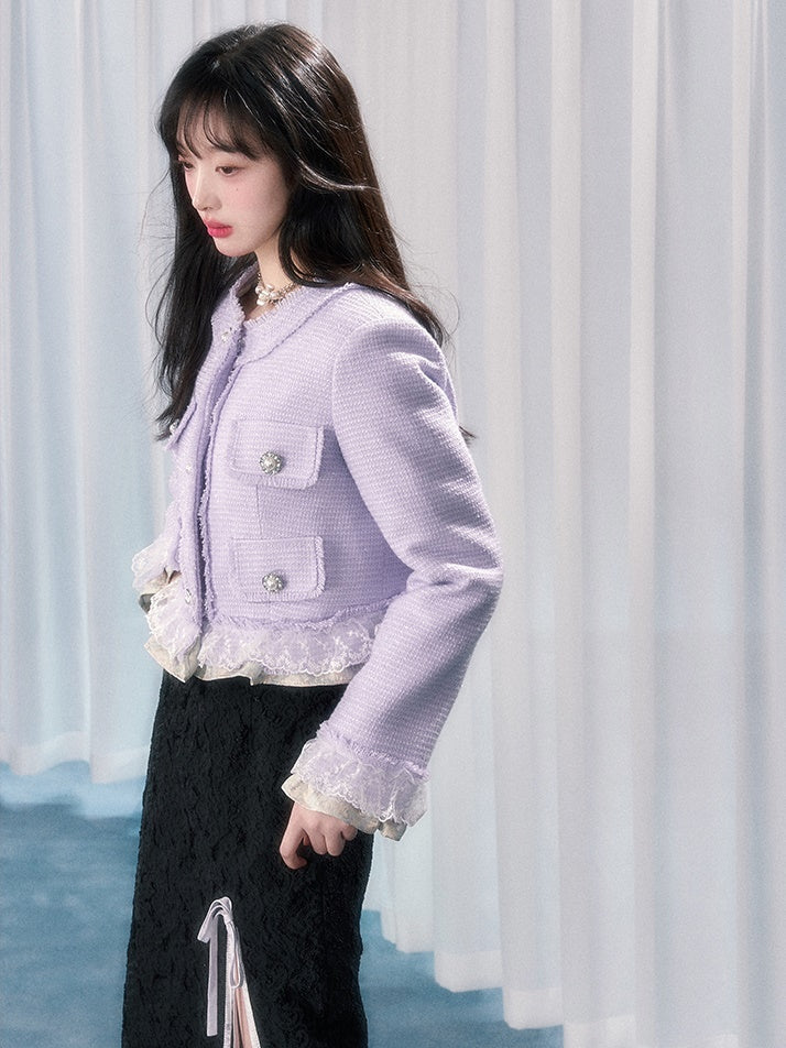 작은 향기로운 짧은 재킷