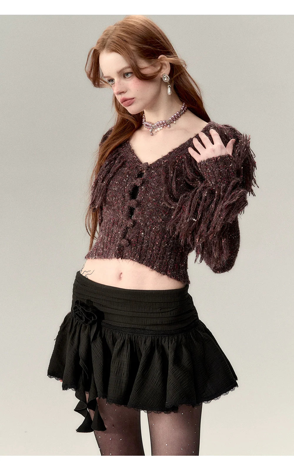 Fringe Knit Sweater