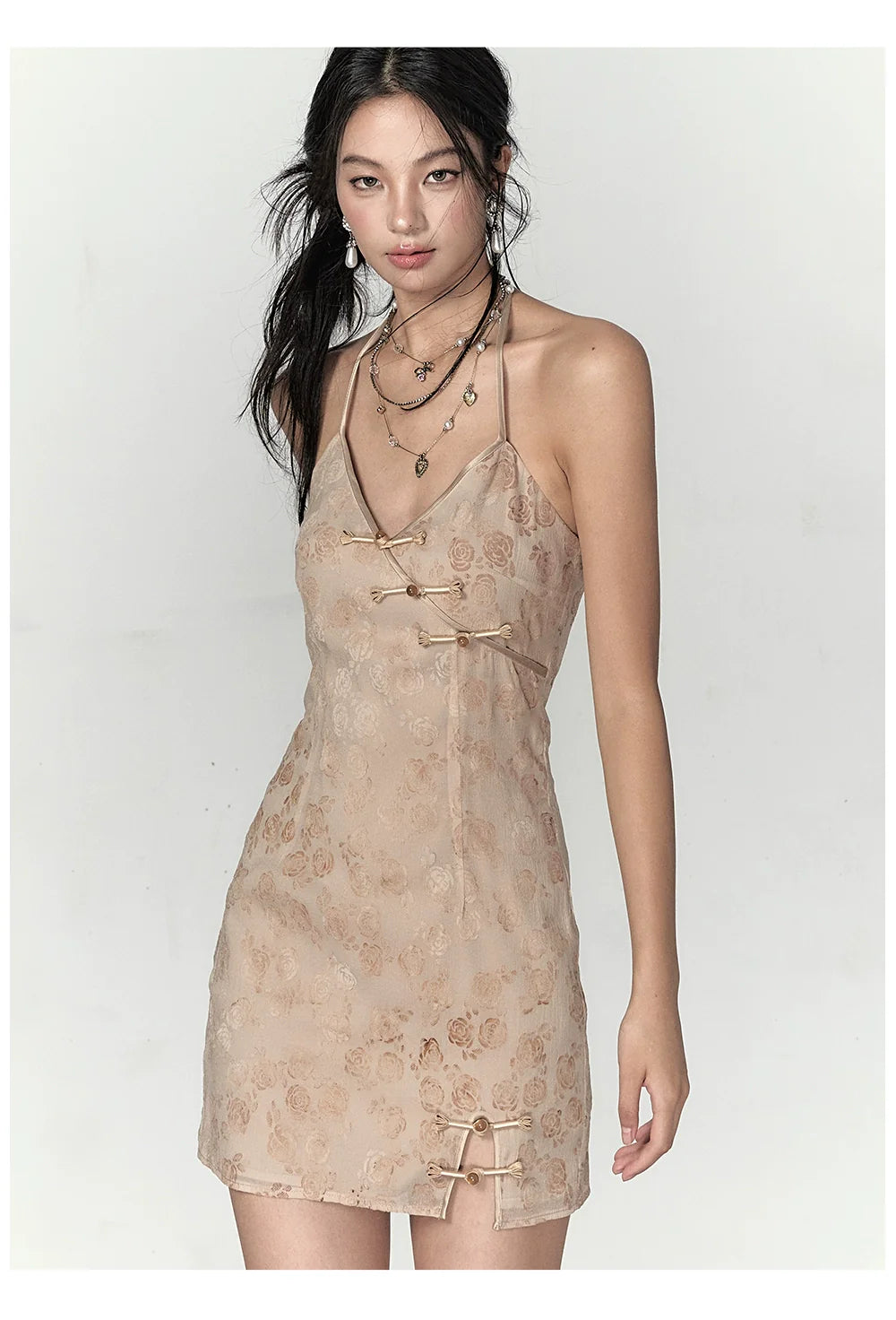 Button-up Vest & Halter Dress