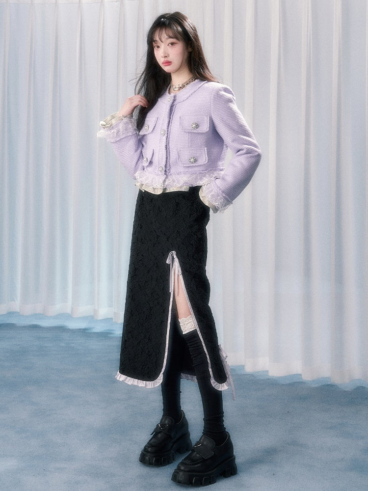 작은 향기로운 짧은 재킷