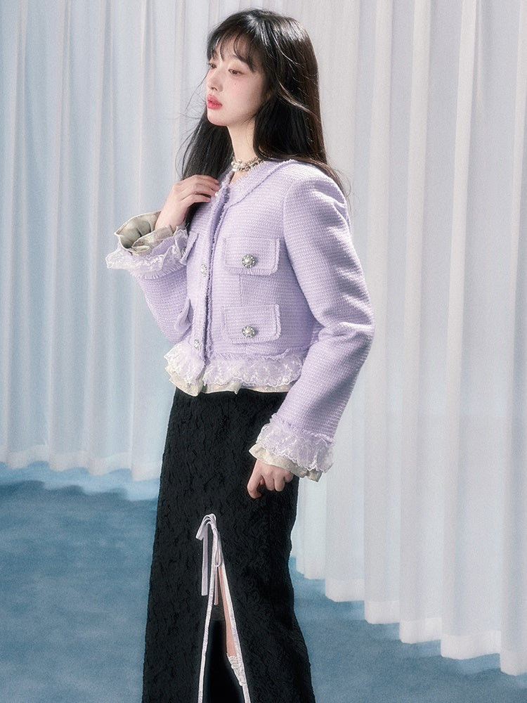 작은 향기로운 짧은 재킷