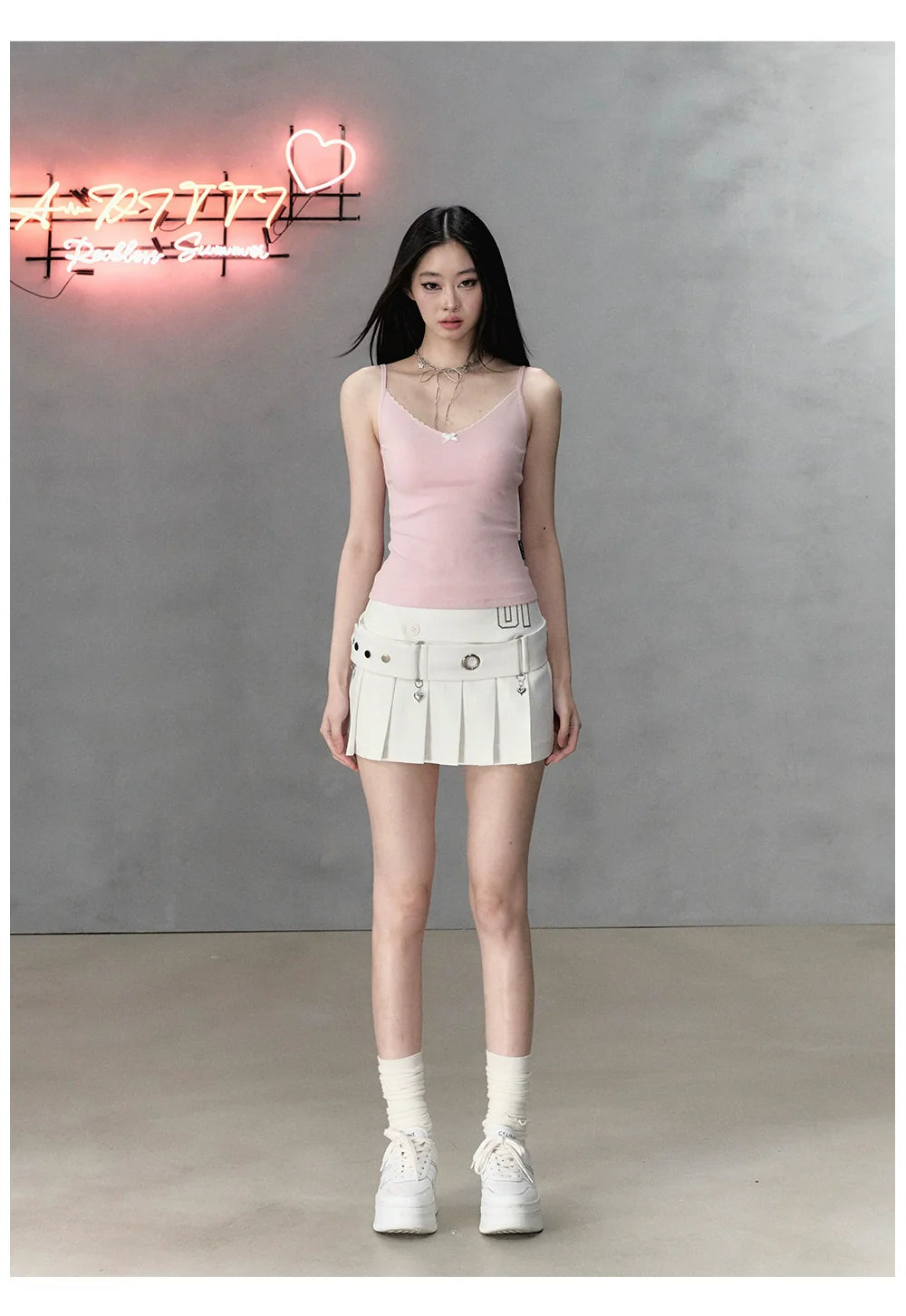 Lace Butterfly Bow Strap Tank Top & Short-sleeve