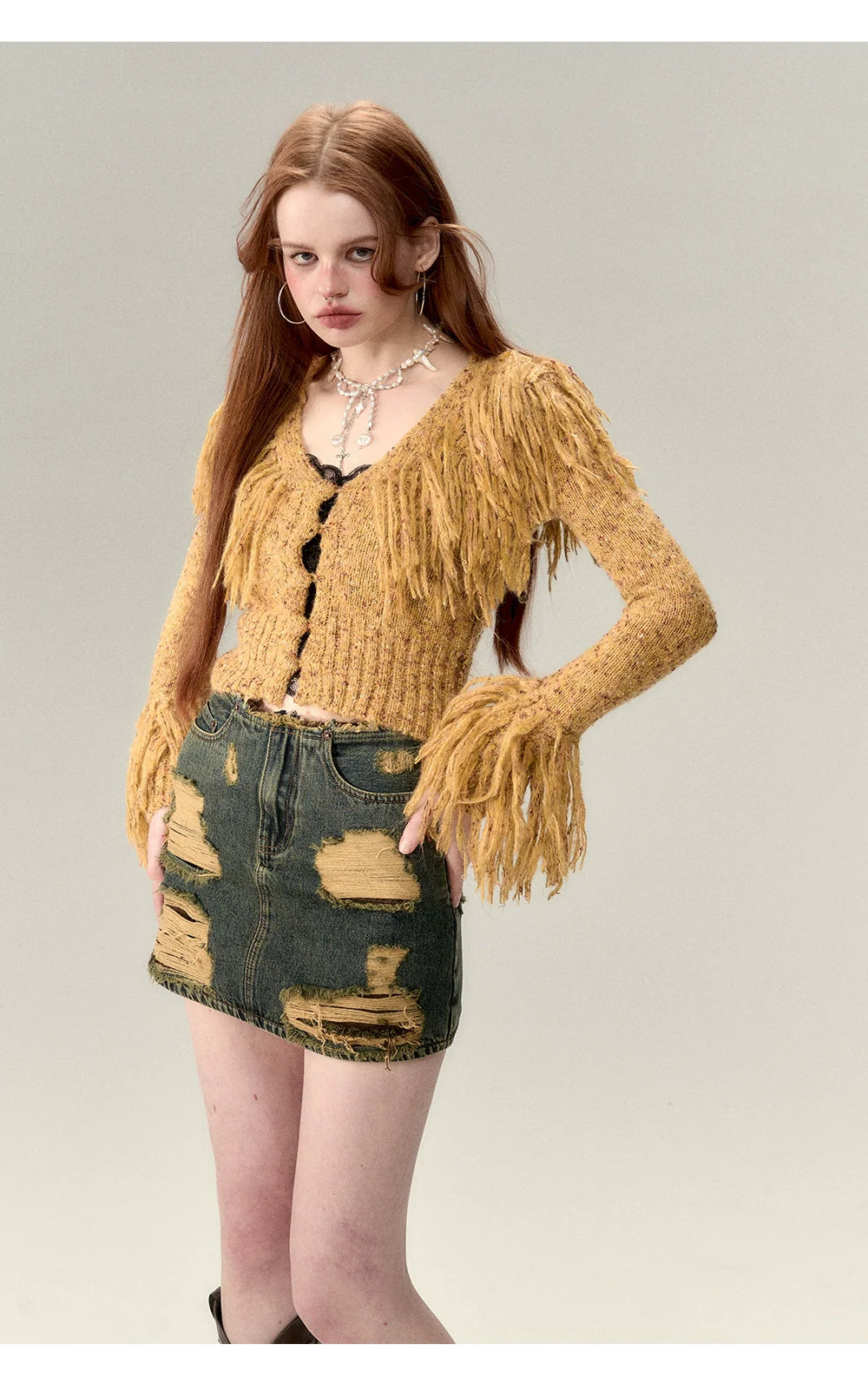 Fringe Knit Sweater