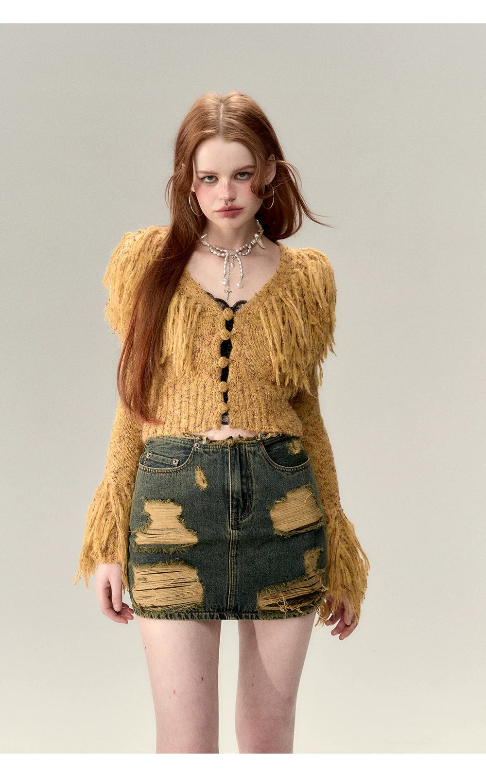 Fringe Knit Sweater