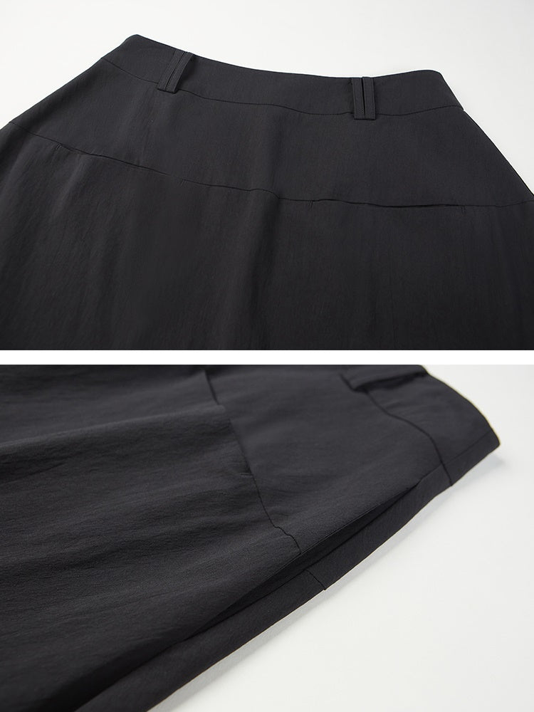 Simple Lantern Long Skirt