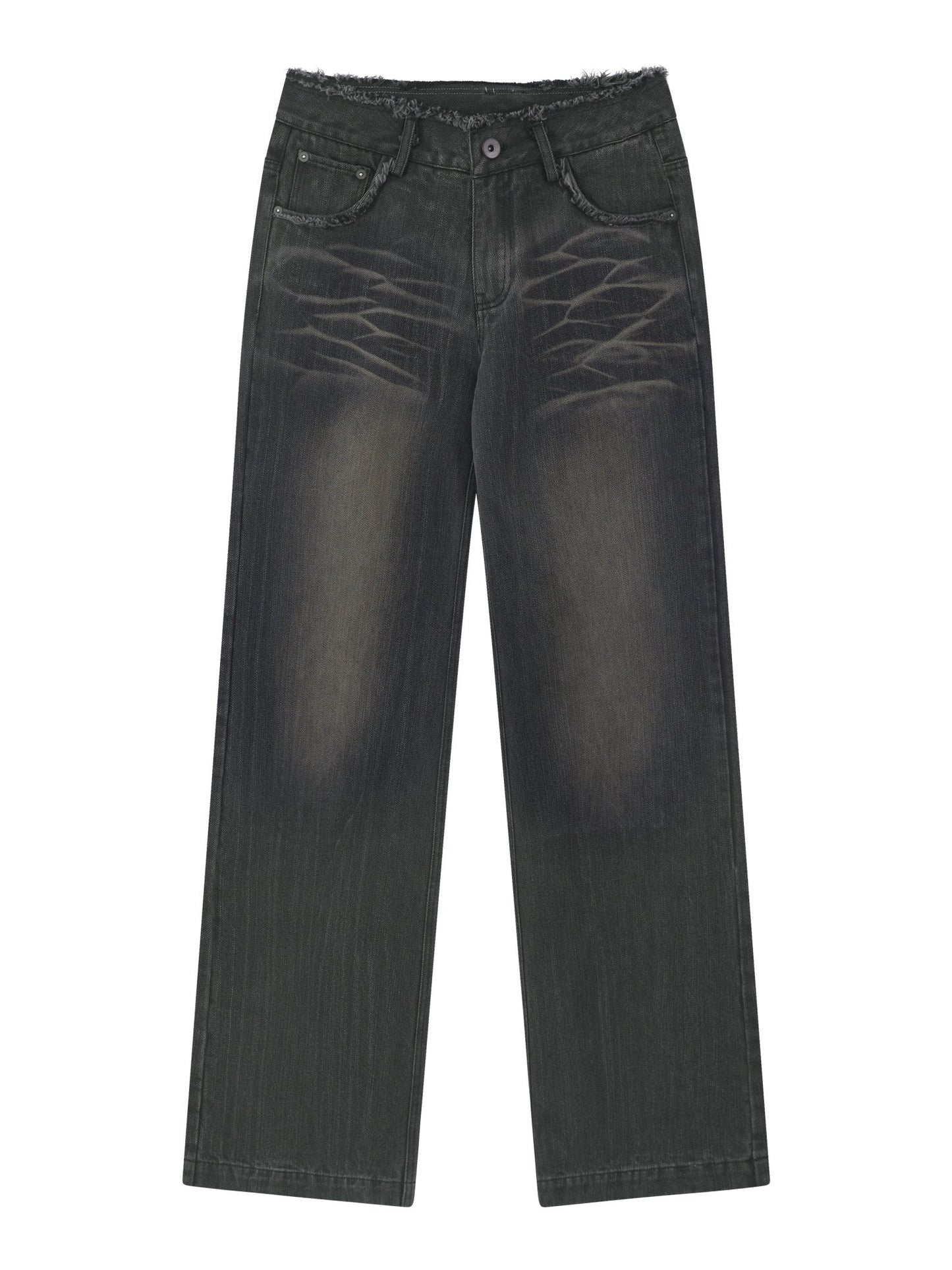 Low-Rise Straight-Leg Jeans RUN0013