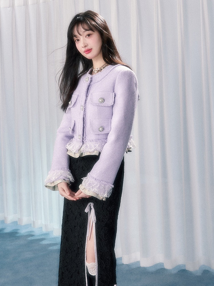 작은 향기로운 짧은 재킷