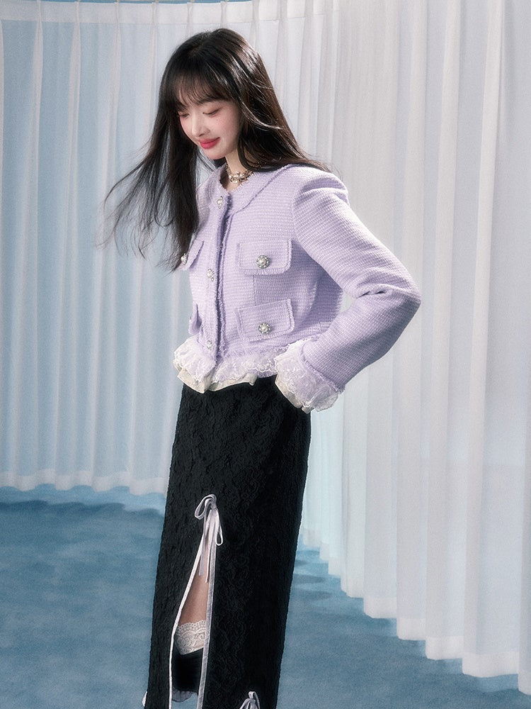 작은 향기로운 짧은 재킷