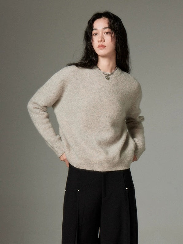 Round Neck Pullover Sweater