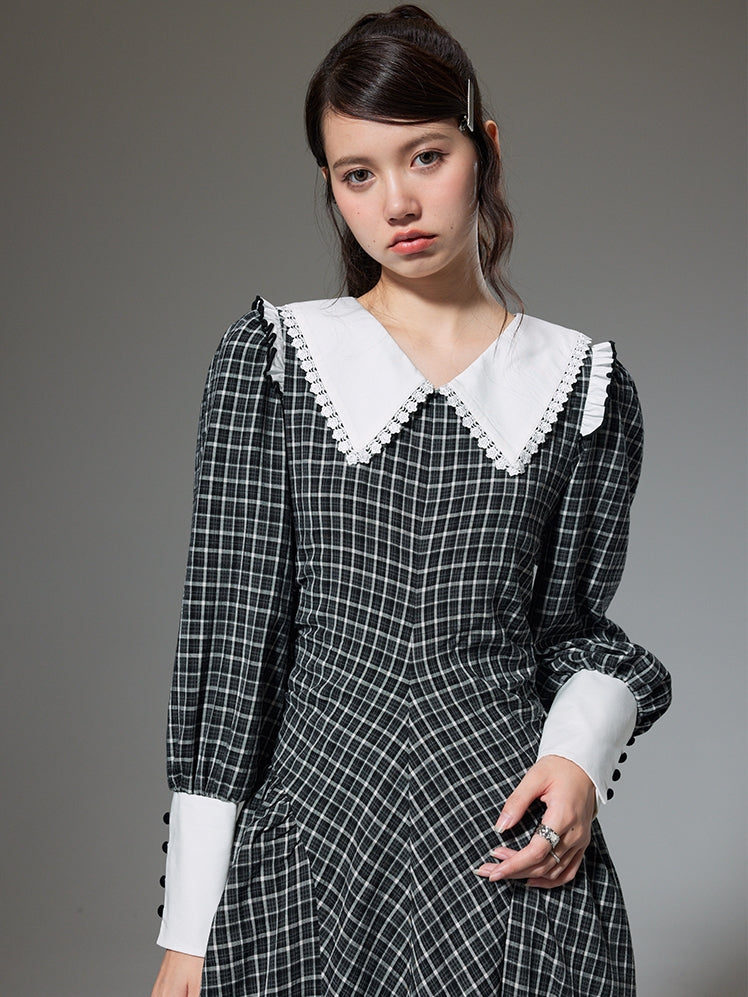 Retro Plaid Dress