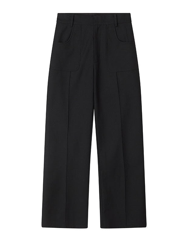 Simple Straight Suit Pants