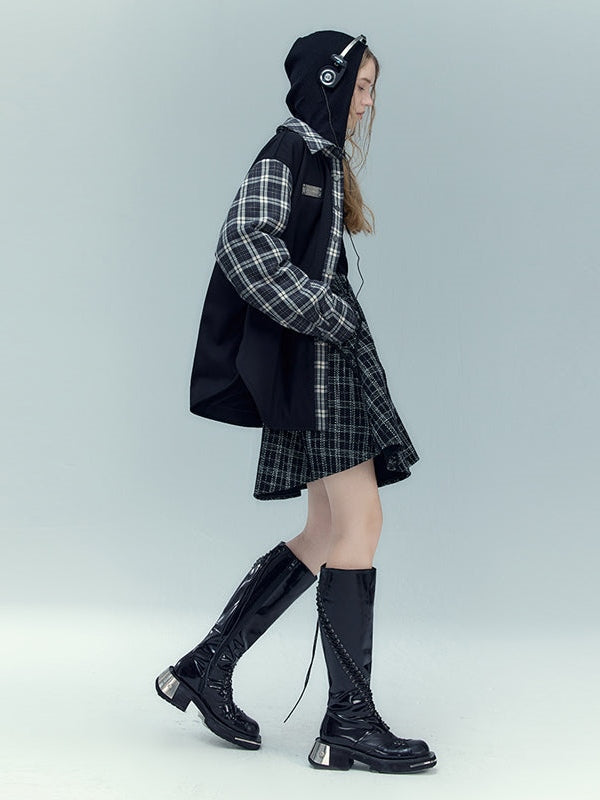 멀티 플레이드 셔츠 