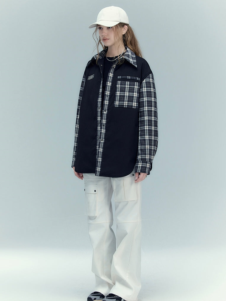 멀티 플레이드 셔츠 