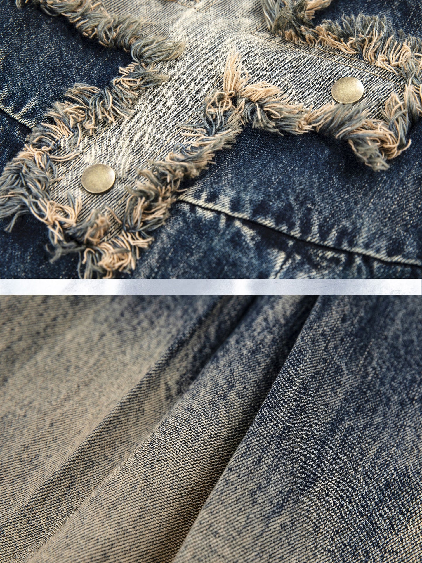 2way Heavy Industry Raw Edge A-line Denim Skirt