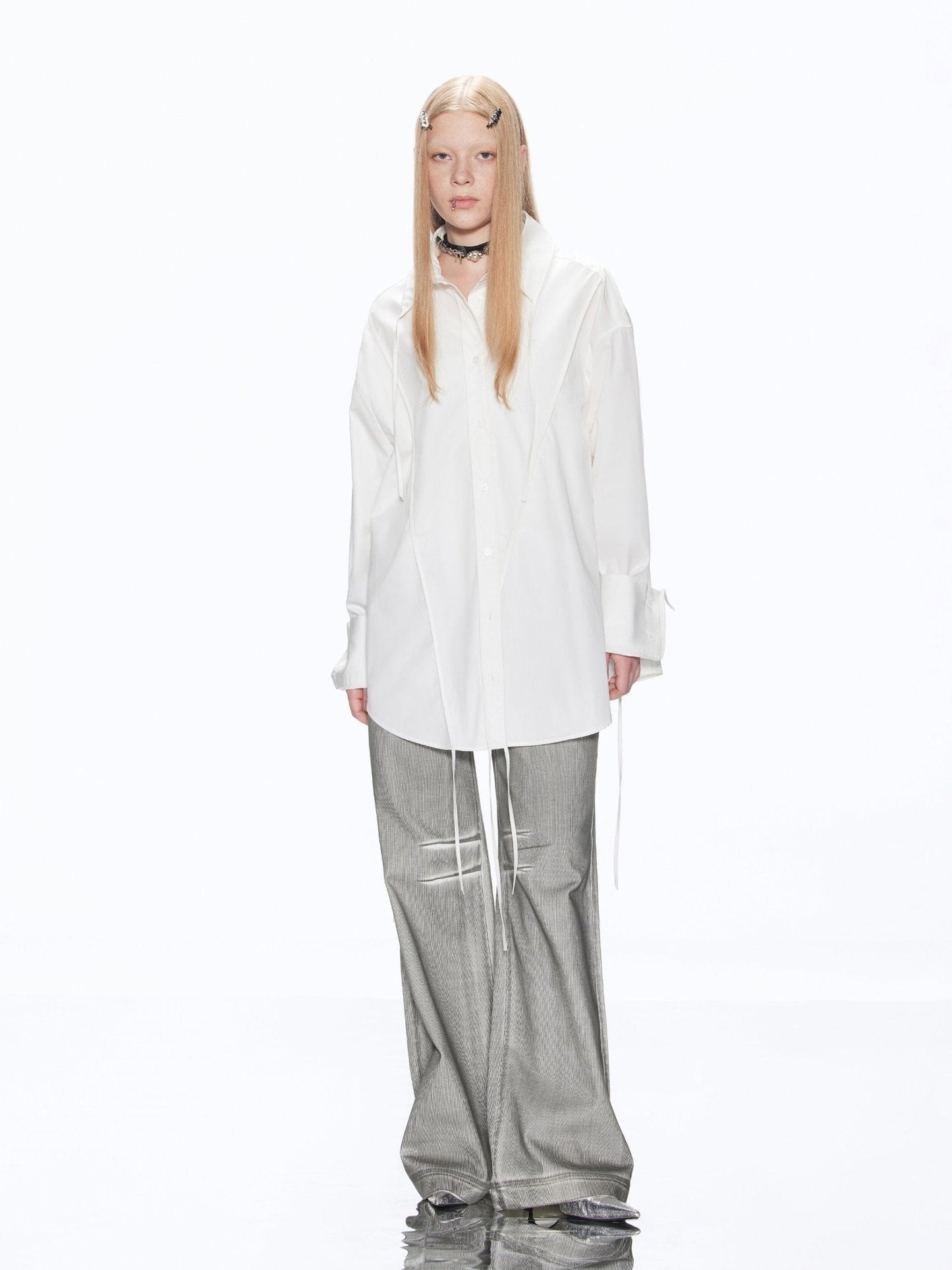 String Oversized Shirt RUN0024