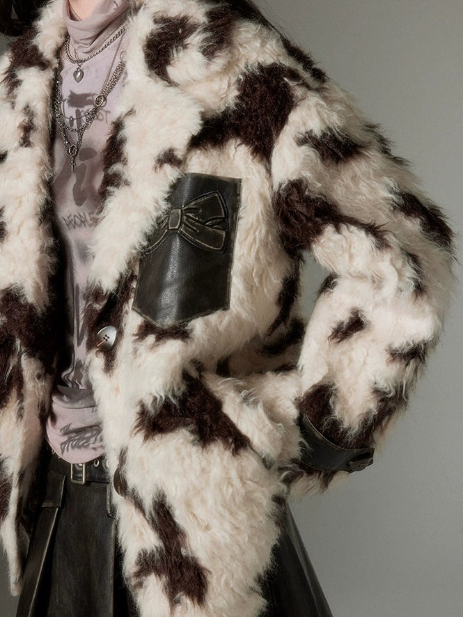 Animal Print Eco-friendly Fur Jacket