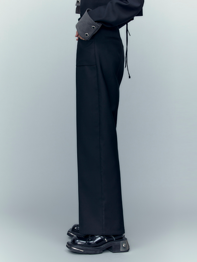 Simple Straight Suit Pants