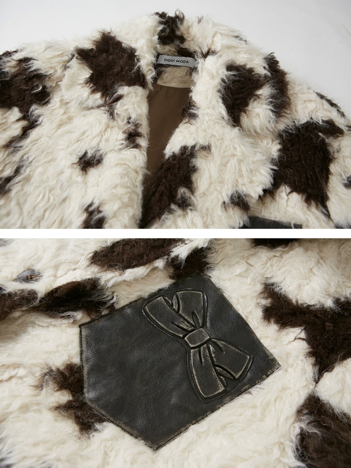 Animal Print Eco-friendly Fur Jacket