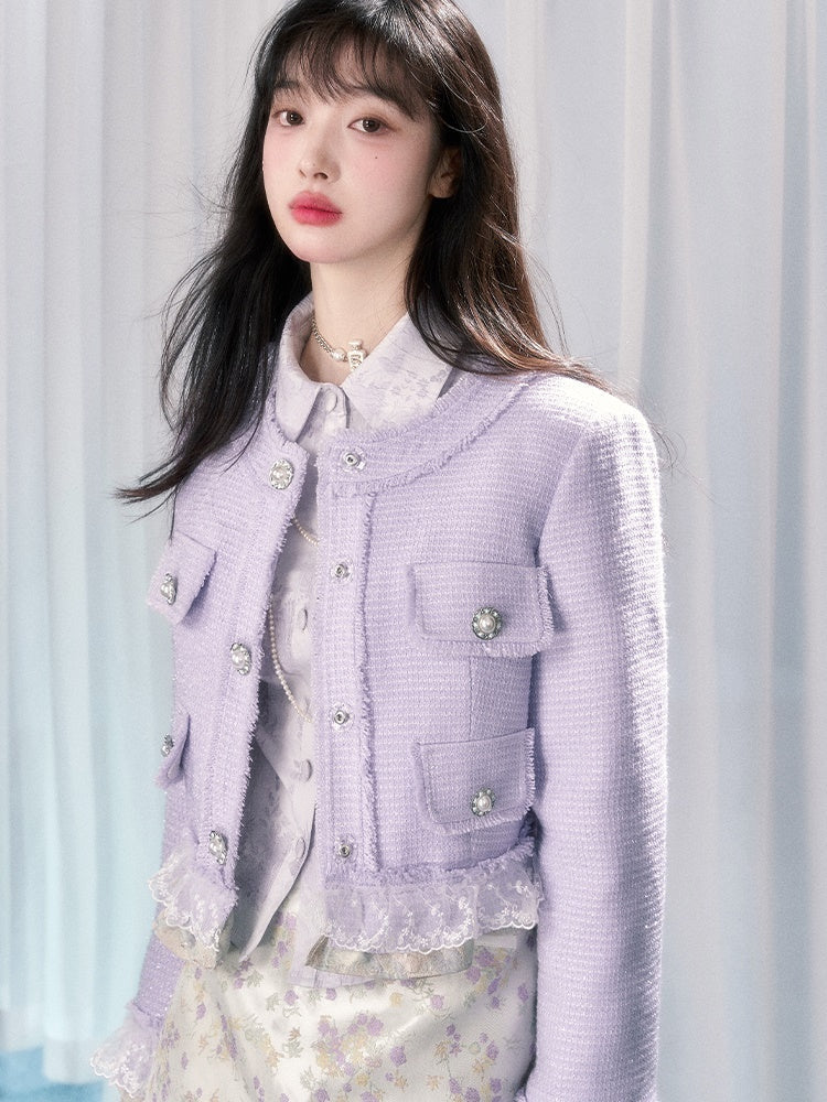 작은 향기로운 짧은 재킷