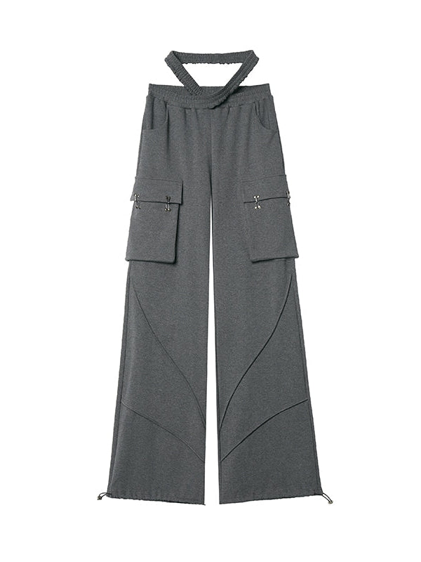 Three-dimensional Pocket Vest & Casual Pants