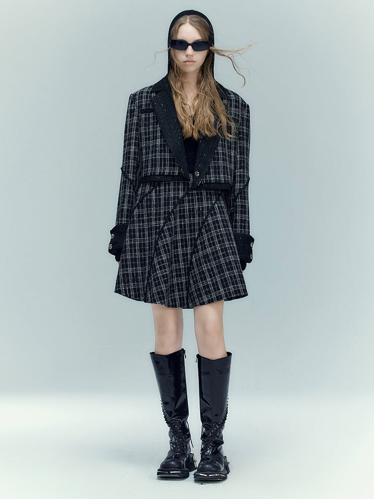 Classic Check Short Jacket ＆ Skirt