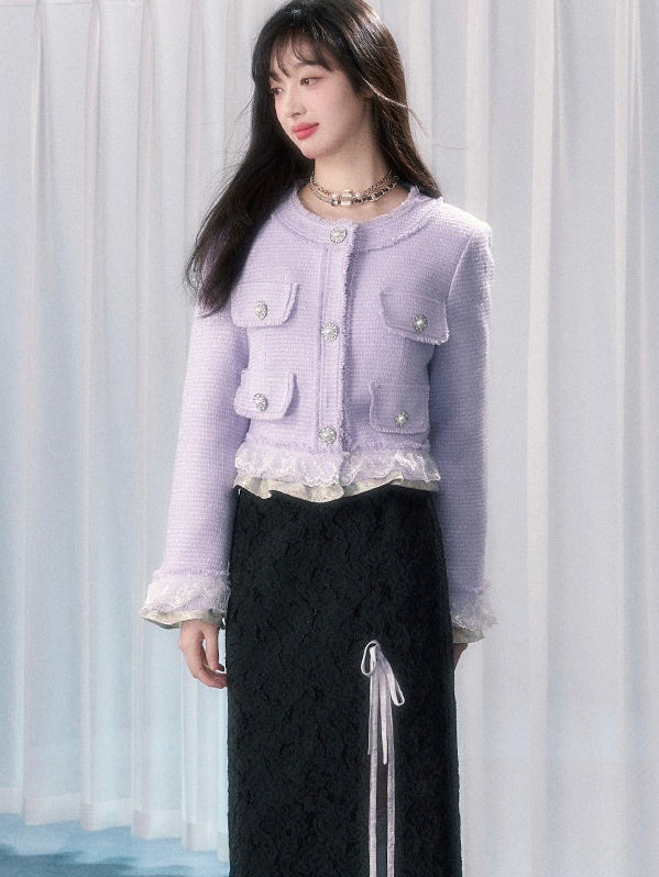 작은 향기로운 짧은 재킷