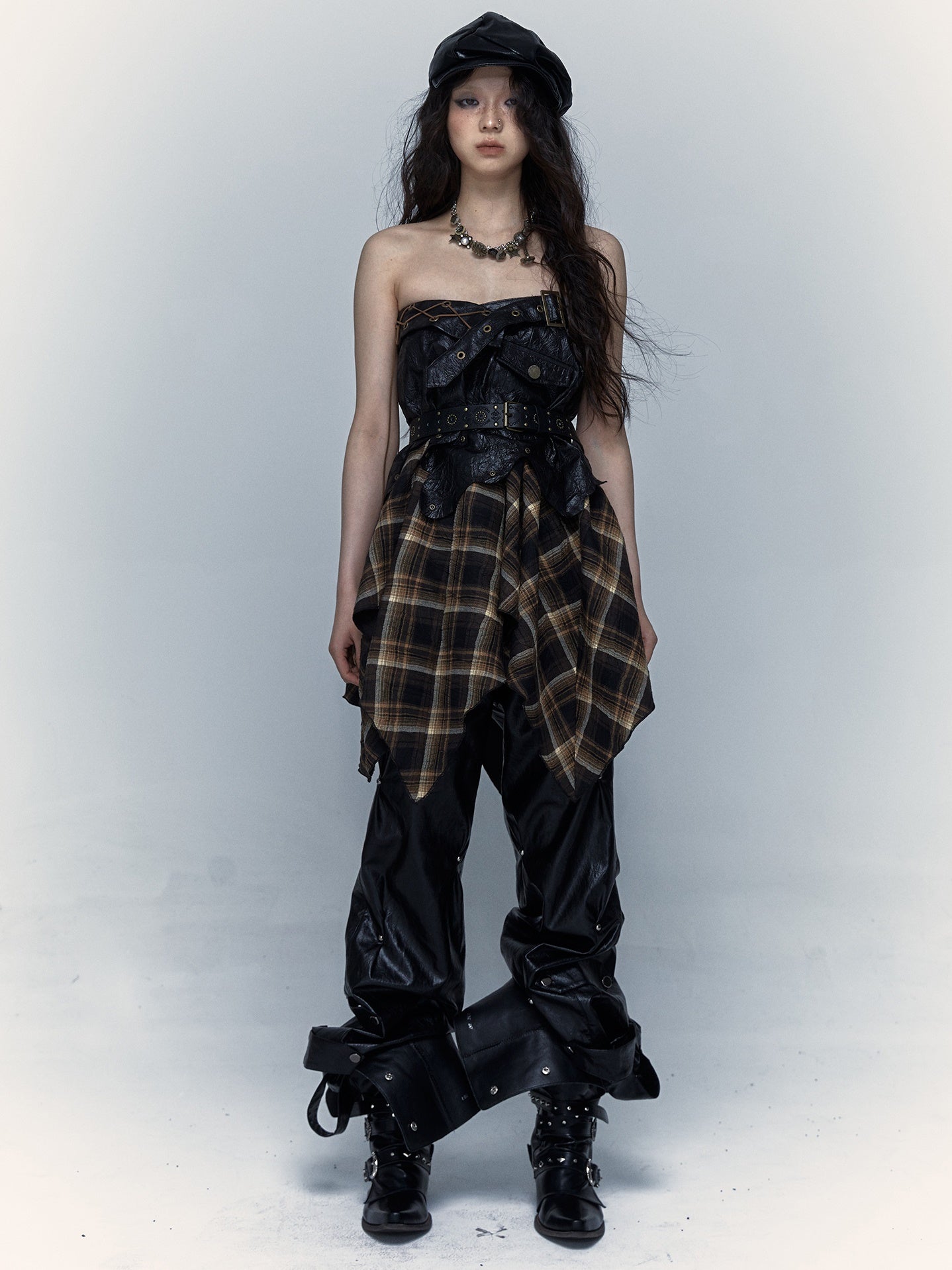 2Way Punk Patchwork Dress & Skirt