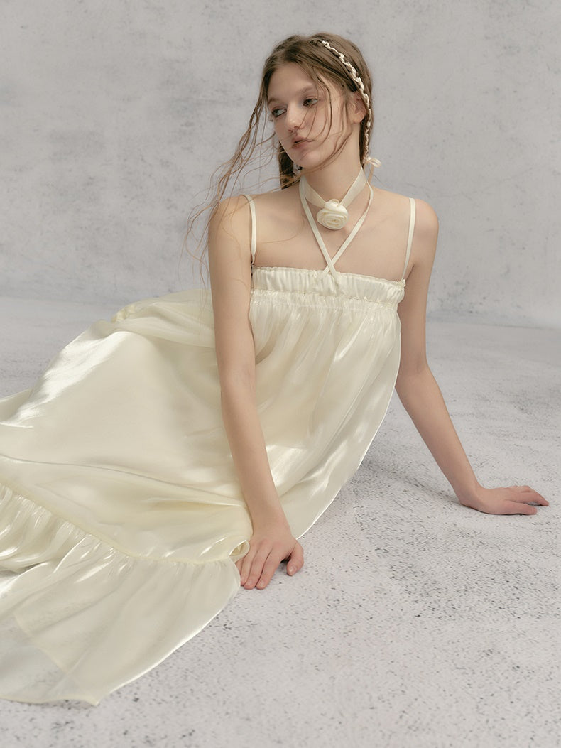 2way Strap Gauze Dress