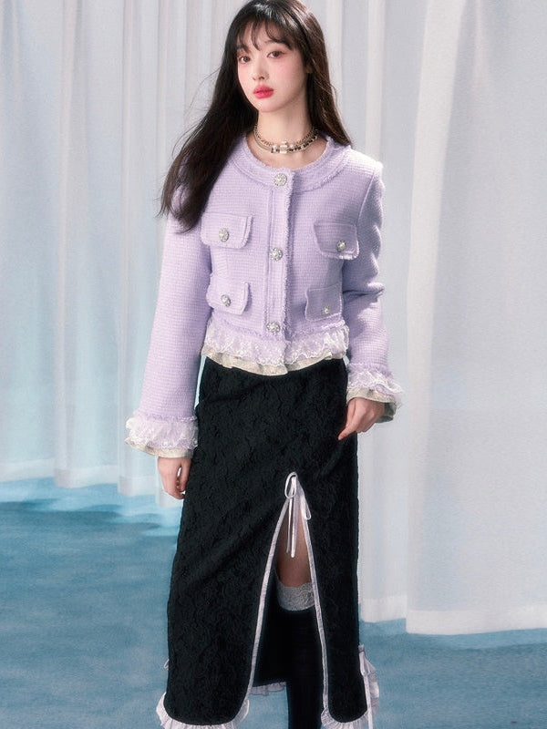 작은 향기로운 짧은 재킷