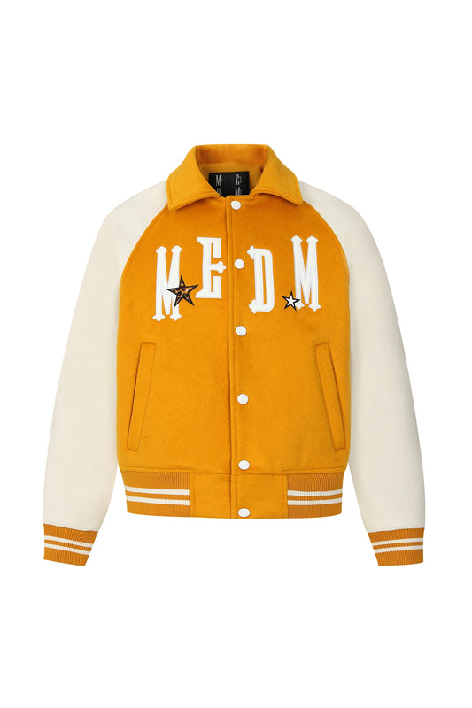 MEDM 패치워크 바시티 재킷