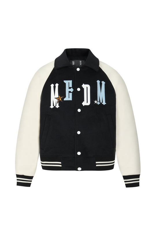 MEDM 패치워크 바시티 재킷