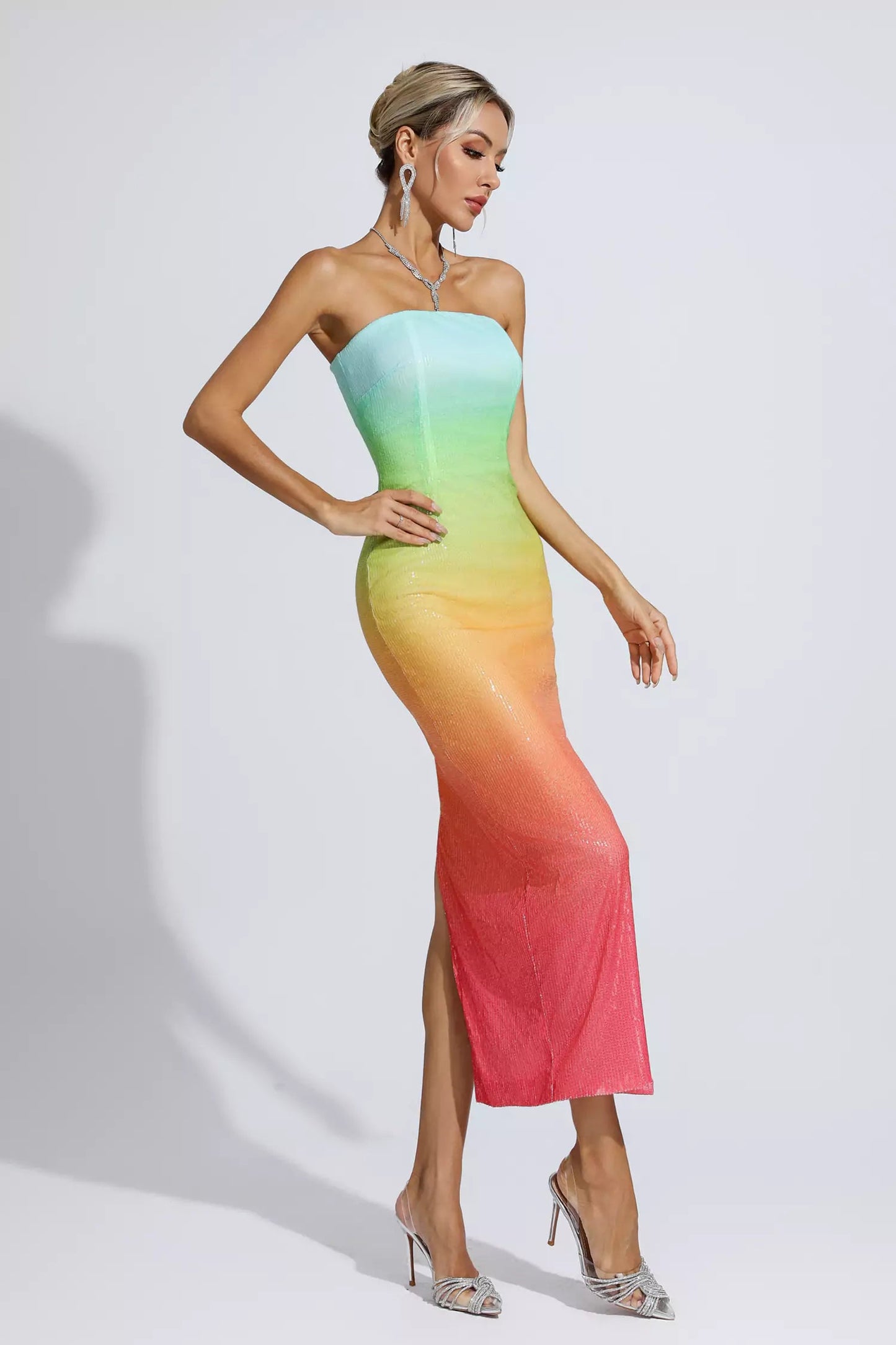 Regina Multicolored Sequin Bodycon Dress